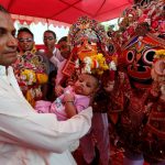 Seeking blessings from Jagannath in Karachi Pakistan